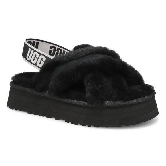 UGG Disco Cross Genuine Shearling Slide (Women) 100% Authentic Fast shipping - Picture 8 of 9